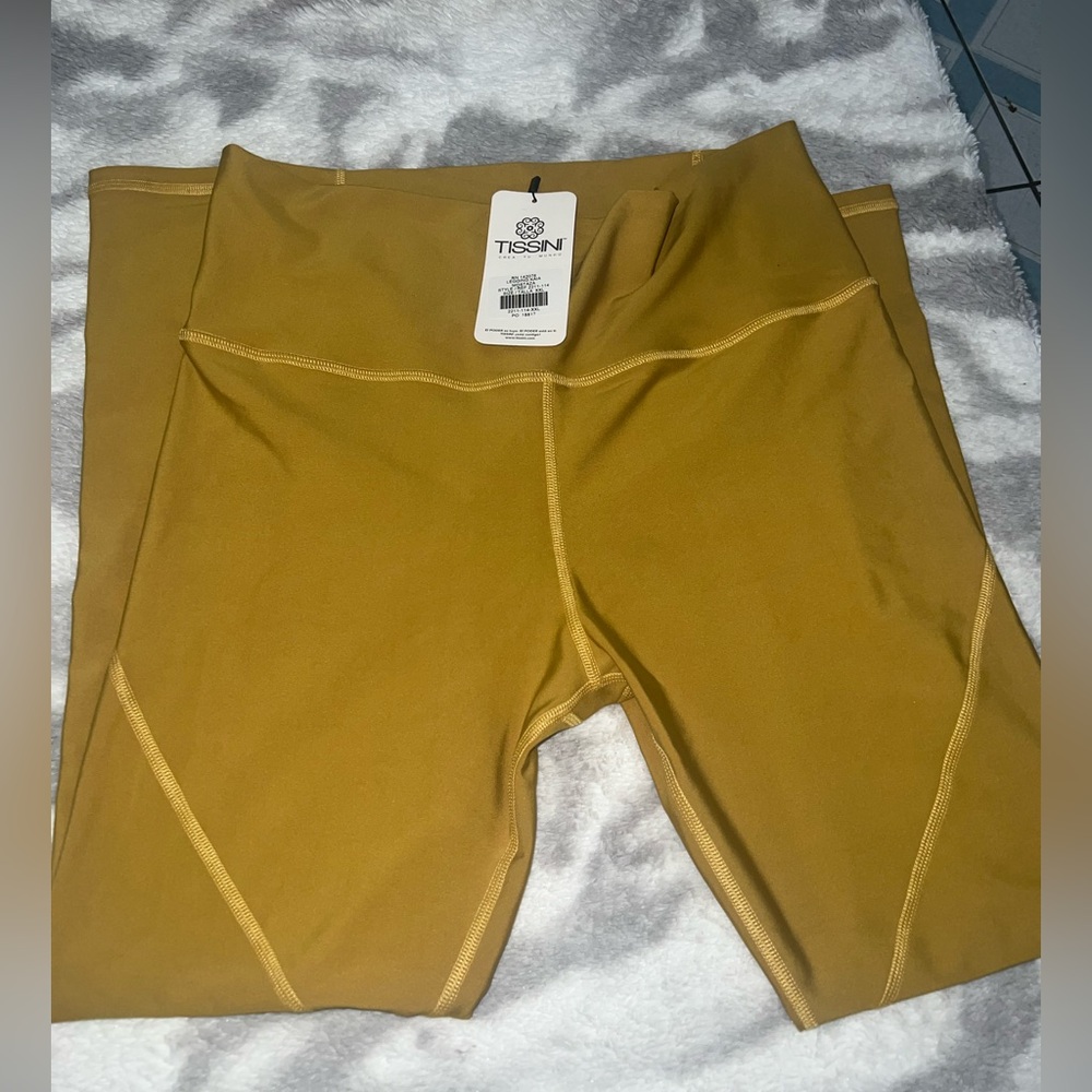 Tissini Mustard Yellow Leggings